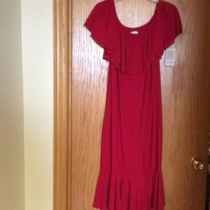 LuLaRoe XL RED CICI DRESS